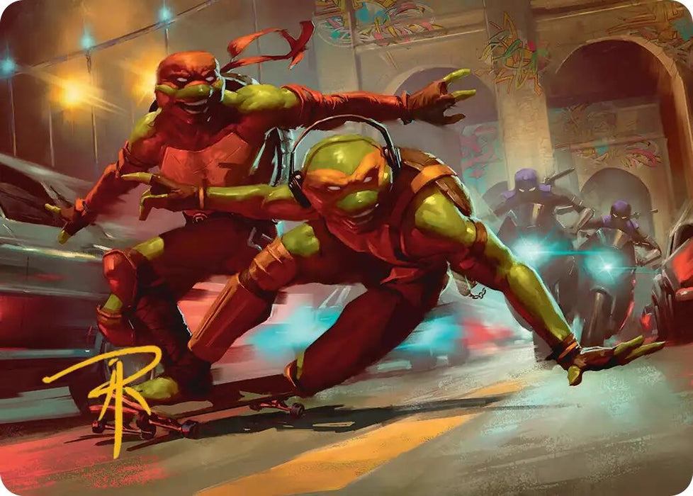 Image for Raph & Mikey, Troublemakers Art Card (17) [Teenage Mutant Ninja Turtles] - Magic: The Gathering