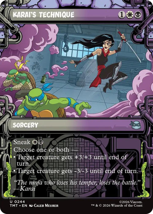 Image for Karai's Technique (Showcase) (244) [Teenage Mutant Ninja Turtles] - Magic: The Gathering