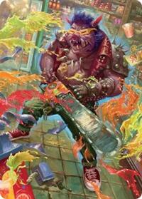Bebop, Porcine Punk Art Card (52) [Teenage Mutant Ninja Turtles]
