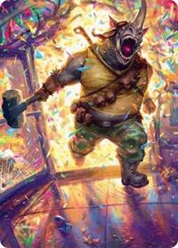 Rocksteady, Rowdy Rhino Art Card (54) [Teenage Mutant Ninja Turtles]