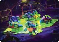 The Ooze Art Card (Gold-Stamped Signature) (18) [Teenage Mutant Ninja Turtles]