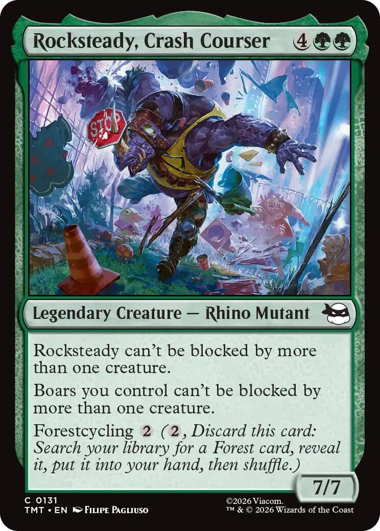 Image for Rocksteady, Crash Courser (131) [Teenage Mutant Ninja Turtles] - Magic: The Gathering