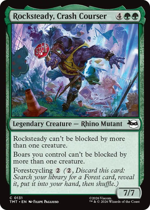 Image for Rocksteady, Crash Courser (131) [Teenage Mutant Ninja Turtles] - Magic: The Gathering
