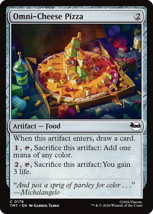 Image for Omni-Cheese Pizza (176) [Teenage Mutant Ninja Turtles] - Magic: The Gathering