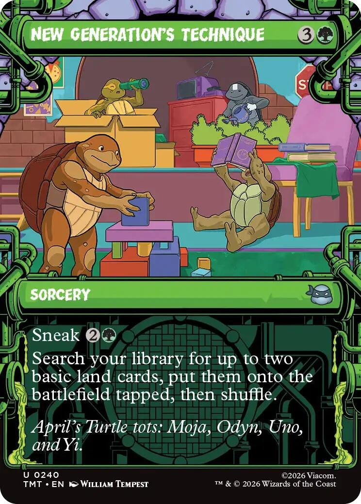 Image for New Generation's Technique (Showcase) (240) [Teenage Mutant Ninja Turtles] - Magic: The Gathering