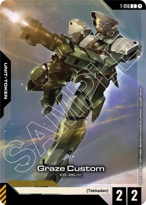 Image for Graze Custom (Premium Card Collection Gundam Assemble) (T-016) [Gundam Promotional Cards] - Gundam Card Game