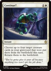 Continue? (Surge Foil) (7) [Teenage Mutant Ninja Turtles]