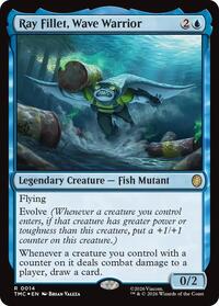 Ray Fillet, Wave Warrior (Surge Foil) (14) [Teenage Mutant Ninja Turtles]