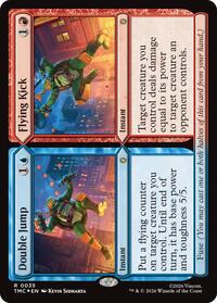 Double Jump // Flying Kick (Surge Foil) (35) [Teenage Mutant Ninja Turtles]