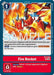 Image for Fire Rocket (Reprint) (BT8-095 C) [Advanced Booster Digimon Generation] - Digimon Card Game