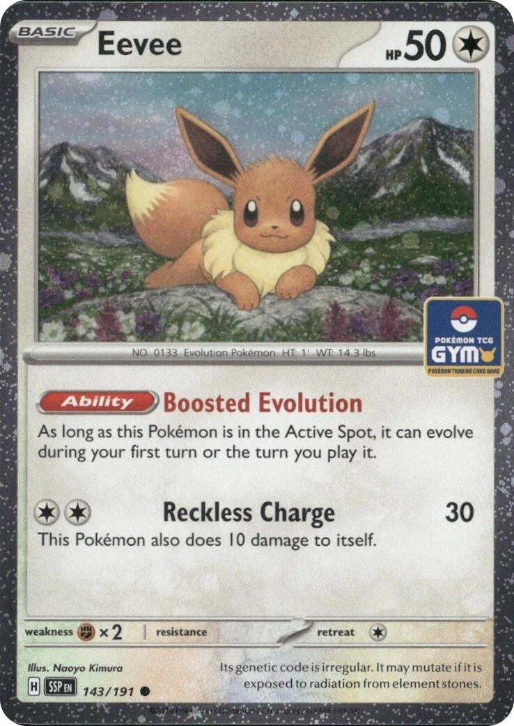 Image for Eevee (Southeast Asia Exclusive) (143/191) [League & Championship Cards] - Pokemon