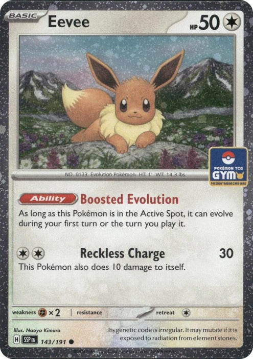 Image for Eevee (Southeast Asia Exclusive) (143/191) [League & Championship Cards] - Pokemon