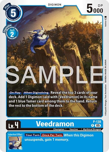 Image for Veedramon (Reprint) (P-138 P) [Advanced Booster Digimon Generation] - Digimon Card Game