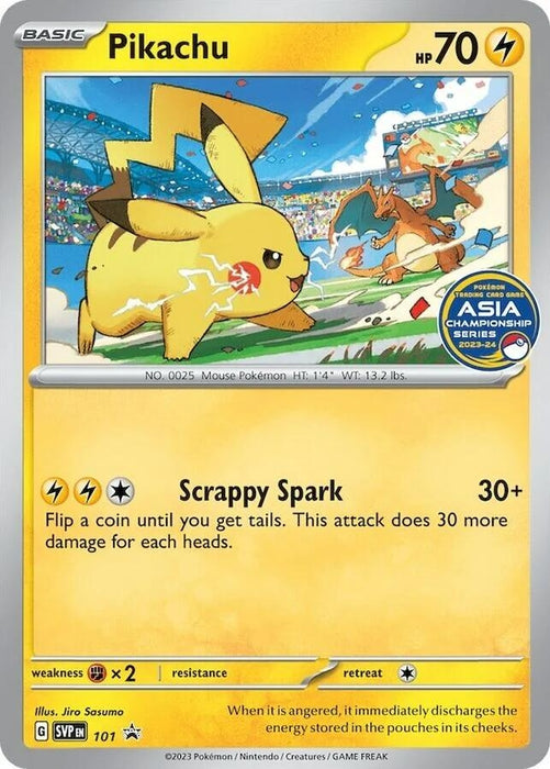 Image for Pikachu (Asia Championship Series 23-24) (101) [SV: Scarlet & Violet Promo Cards] - Pokemon