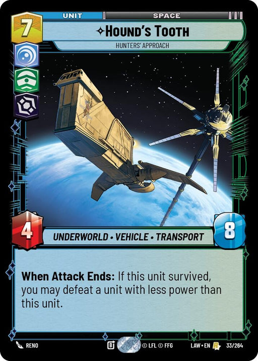 Image for Hound's Tooth - Hunters' Approach (33/264) [A Lawless Time] - Star Wars: Unlimited