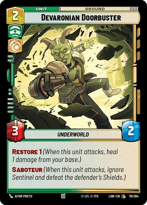 Image for Devaronian Doorbuster (70/264) [A Lawless Time] - Star Wars: Unlimited