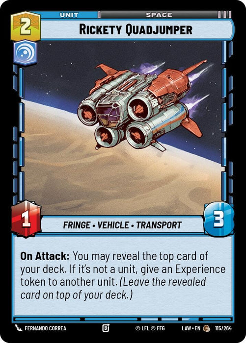 Image for Rickety Quadjumper (115/264) [A Lawless Time] - Star Wars: Unlimited