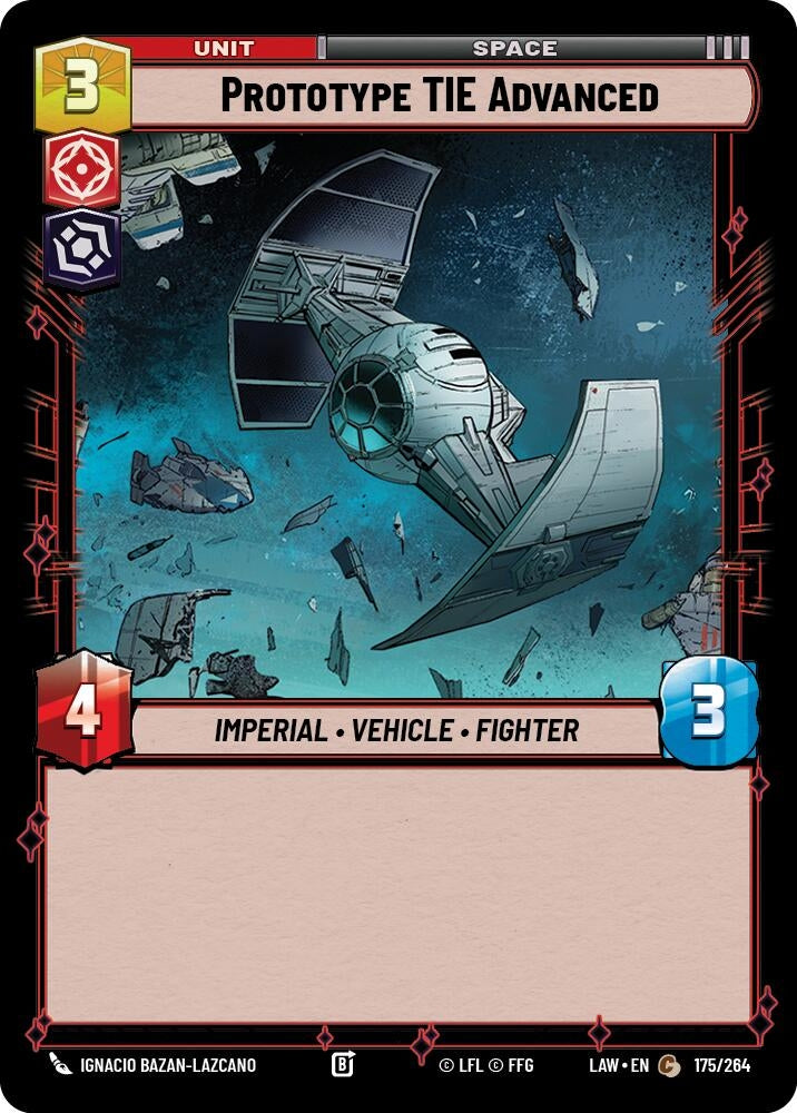 Image for Prototype TIE Advanced (175/264) [A Lawless Time] - Star Wars: Unlimited