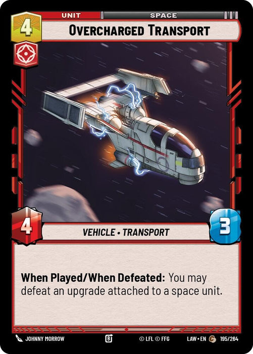 Image for Overcharged Transport (195/264) [A Lawless Time] - Star Wars: Unlimited