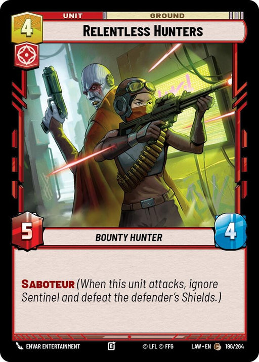 Image for Relentless Hunters (196/264) [A Lawless Time] - Star Wars: Unlimited