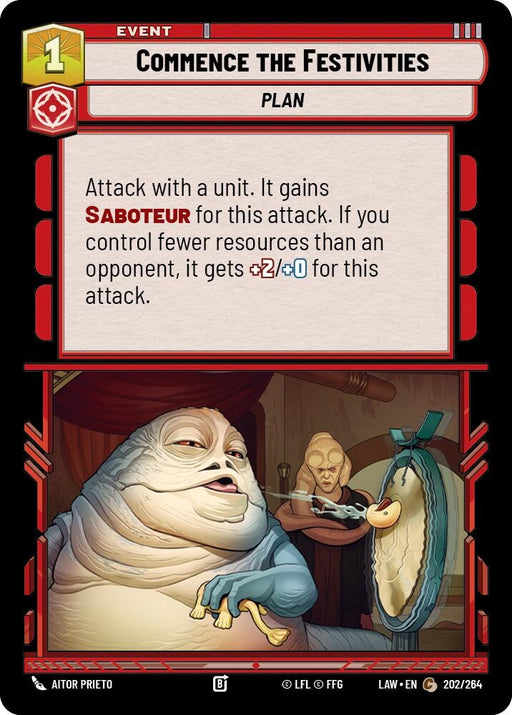 Image for Commence the Festivities (202/264) [A Lawless Time] - Star Wars: Unlimited