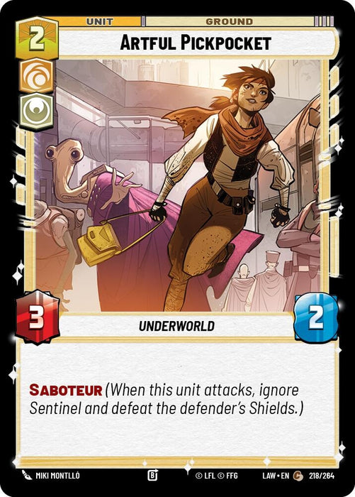 Image for Artful Pickpocket (218/264) [A Lawless Time] - Star Wars: Unlimited