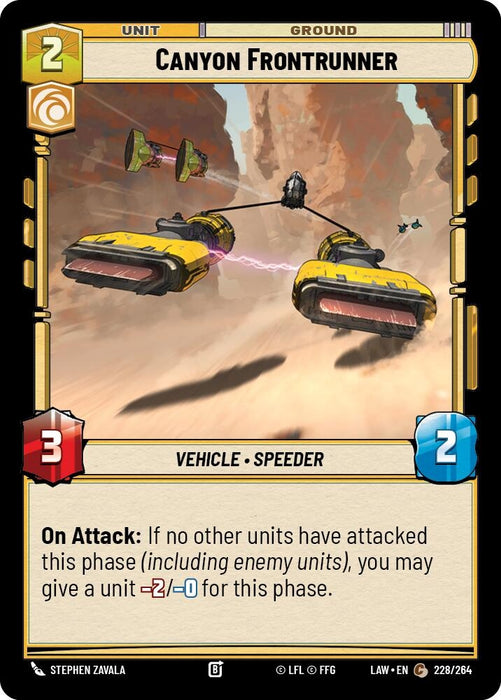 Image for Canyon Frontrunner (228/264) [A Lawless Time] - Star Wars: Unlimited