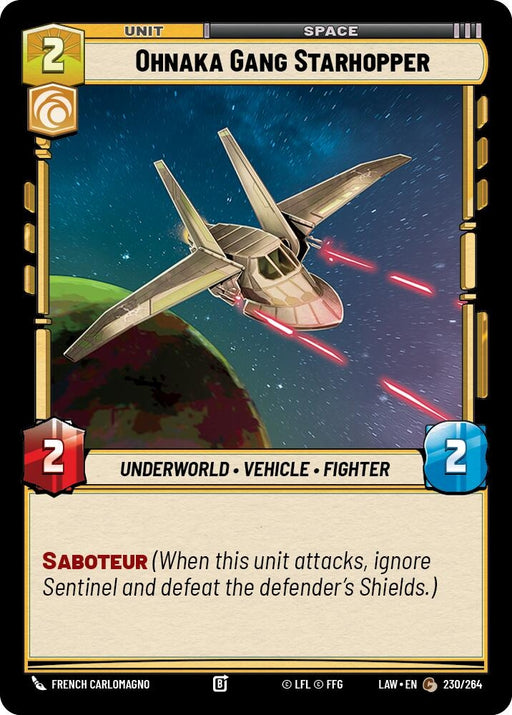 Image for Ohnaka Gang Starhopper (230/264) [A Lawless Time] - Star Wars: Unlimited