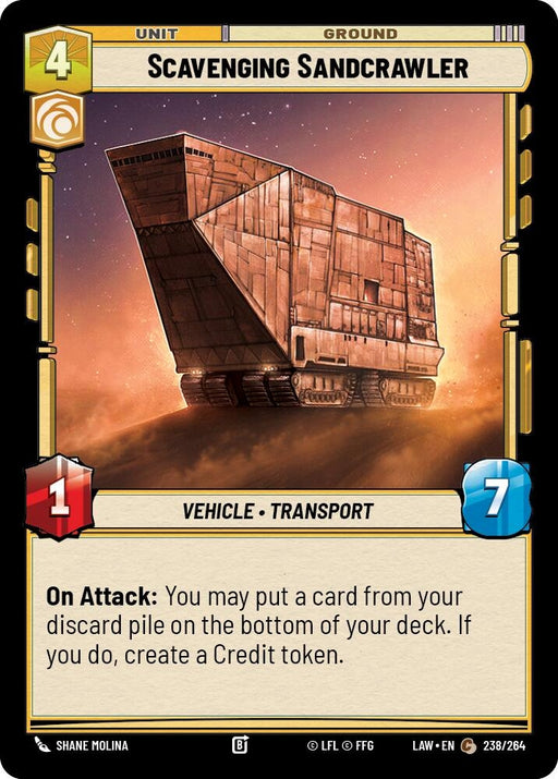 Image for Scavenging Sandcrawler (238/264) [A Lawless Time] - Star Wars: Unlimited