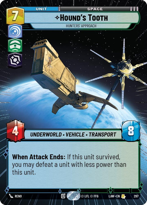 Image for Hound's Tooth - Hunters' Approach (Hyperspace) [A Lawless Time] - Star Wars: Unlimited