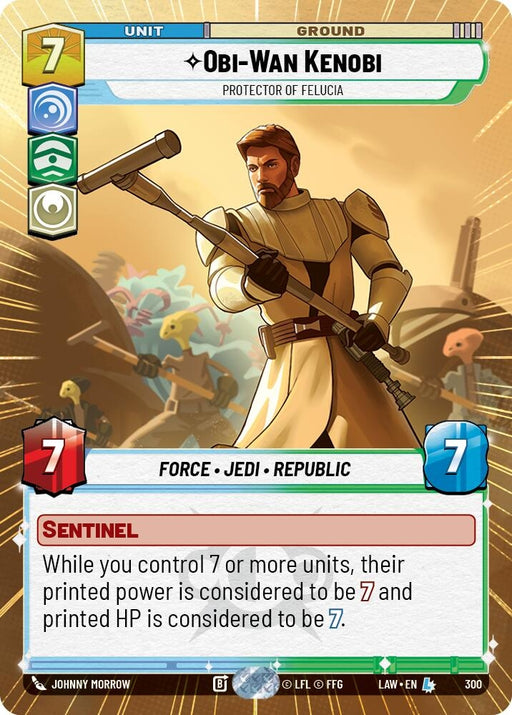 Image for Obi-Wan Kenobi - Protector of Felucia (Hyperspace) [A Lawless Time] - Star Wars: Unlimited
