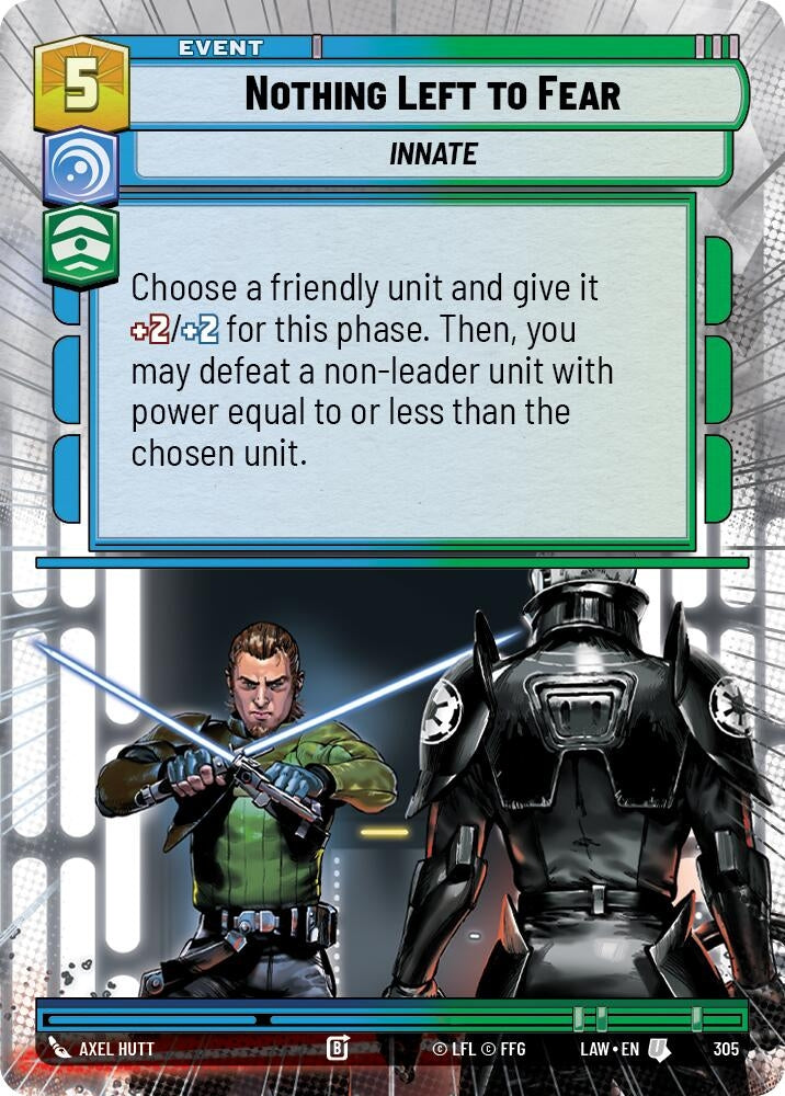 Image for Nothing Left to Fear (Hyperspace) [A Lawless Time] - Star Wars: Unlimited
