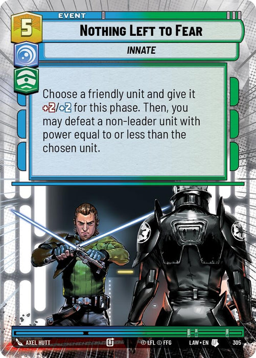 Image for Nothing Left to Fear (Hyperspace) [A Lawless Time] - Star Wars: Unlimited