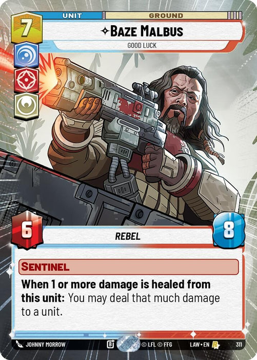 Image for Baze Malbus - Good Luck (Hyperspace) [A Lawless Time] - Star Wars: Unlimited