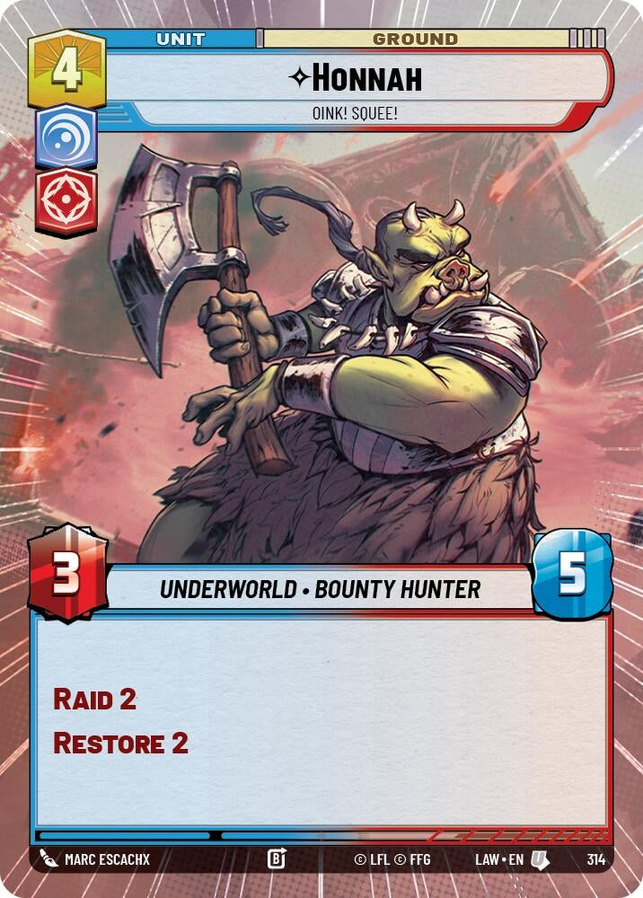 Image for Honnah - Oink! Squee! (Hyperspace) [A Lawless Time] - Star Wars: Unlimited