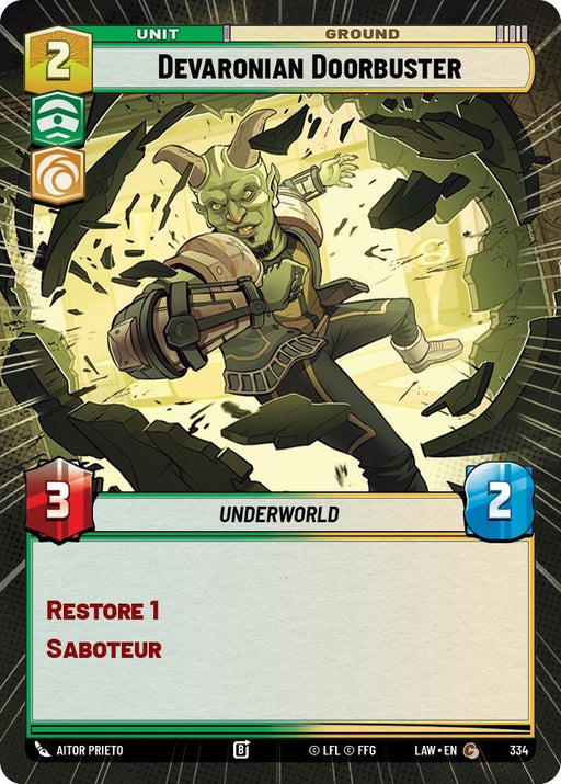 Image for Devaronian Doorbuster (Hyperspace) [A Lawless Time] - Star Wars: Unlimited