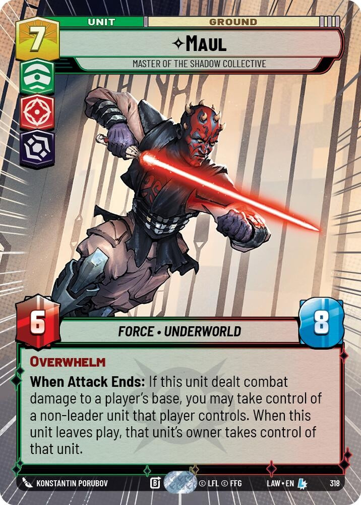Image for Maul - Master of the Shadow Collective (Hyperspace) [A Lawless Time] - Star Wars: Unlimited