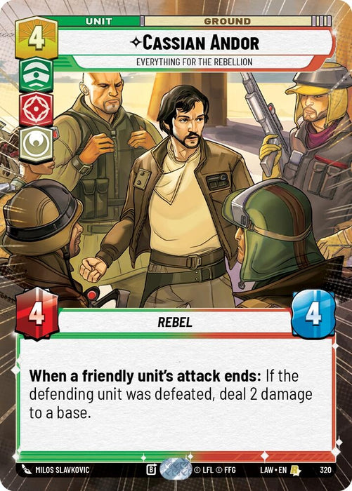 Image for Cassian Andor - Everything for the Rebellion (Hyperspace) [A Lawless Time] - Star Wars: Unlimited