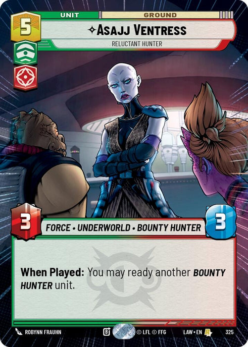 Image for Asajj Ventress - Reluctant Hunter (Hyperspace) [A Lawless Time] - Star Wars: Unlimited