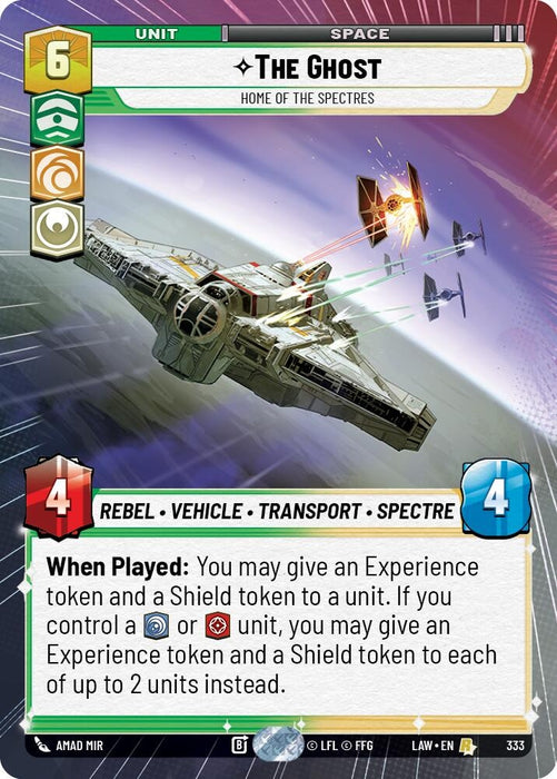 Image for The Ghost - Home of the Spectres (Hyperspace) [A Lawless Time] - Star Wars: Unlimited