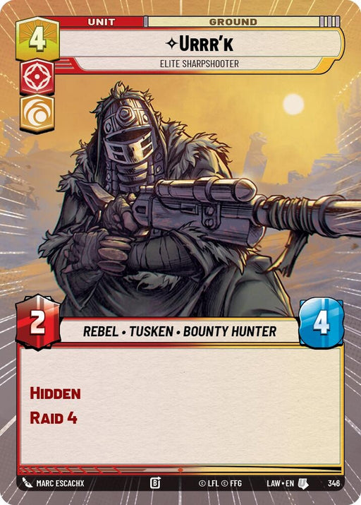 Image for Urrr'k - Elite Sharpshooter (Hyperspace) [A Lawless Time] - Star Wars: Unlimited