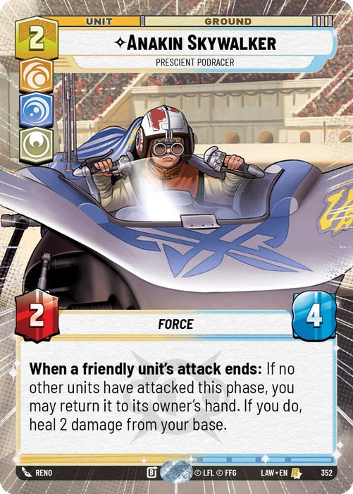 Image for Anakin Skywalker - Prescient Podracer (Hyperspace) [A Lawless Time] - Star Wars: Unlimited