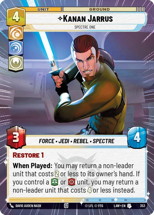 Image for Kanan Jarrus - Spectre One (Hyperspace) [A Lawless Time] - Star Wars: Unlimited