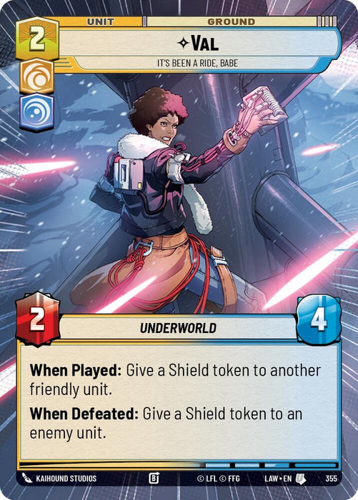 Image for Val - It's Been a Ride, Babe (Hyperspace) [A Lawless Time] - Star Wars: Unlimited