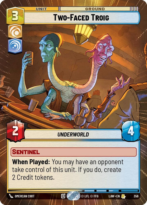 Image for Two-Faced Troig (Hyperspace) [A Lawless Time] - Star Wars: Unlimited