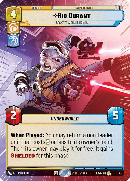 Image for Rio Durant - Beckett's Right Hands (Hyperspace) [A Lawless Time] - Star Wars: Unlimited