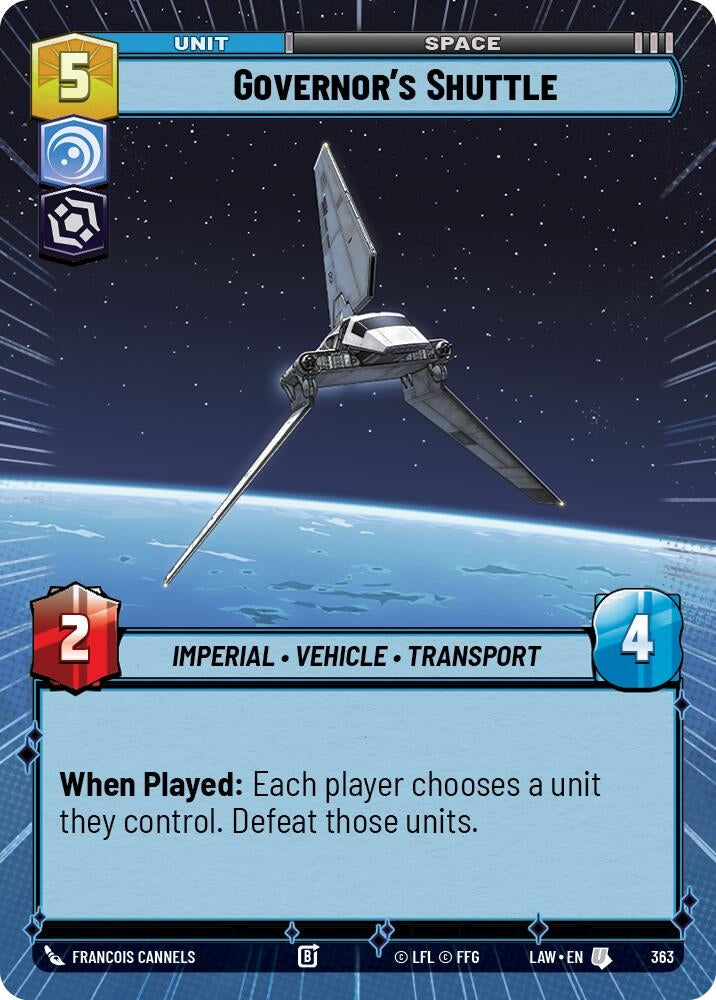 Image for Governor's Shuttle (Hyperspace) [A Lawless Time] - Star Wars: Unlimited