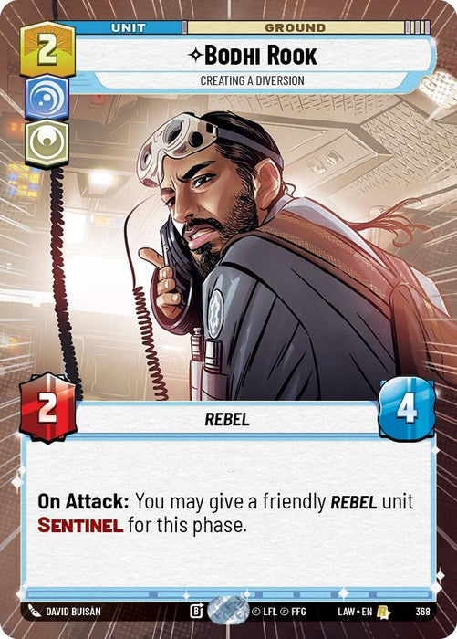 Image for Bodhi Rook - Creating a Diversion (Hyperspace) [A Lawless Time] - Star Wars: Unlimited