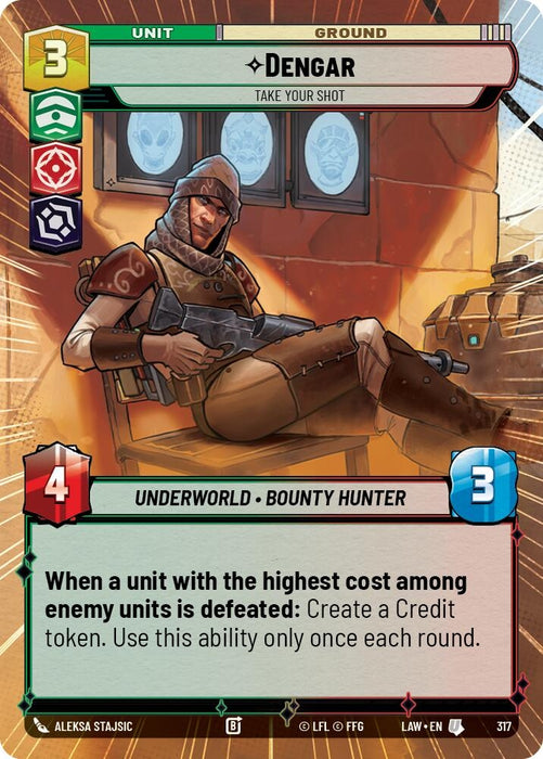 Image for Dengar - Take Your Shot (Hyperspace) [A Lawless Time] - Star Wars: Unlimited
