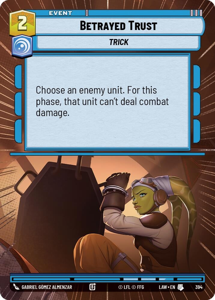 Image for Betrayed Trust (Hyperspace) [A Lawless Time] - Star Wars: Unlimited